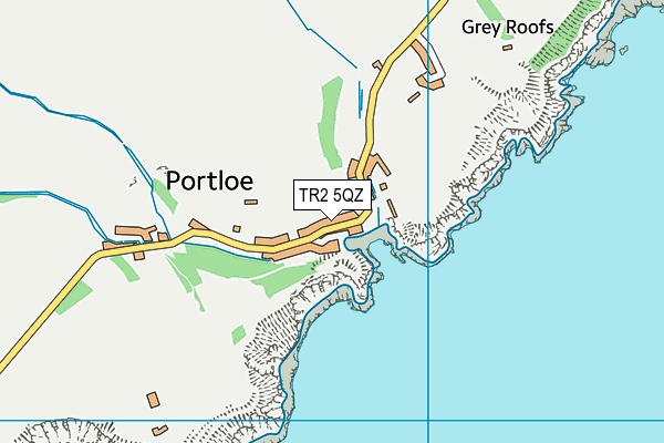 TR2 5QZ map - OS VectorMap District (Ordnance Survey) TR2 5QZ map - OS VectorMap District (Ordnance Survey)