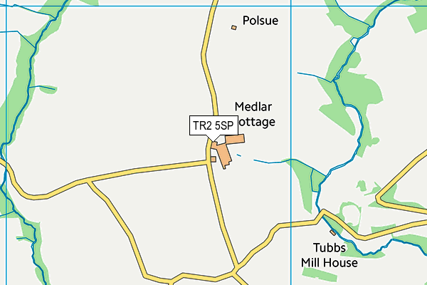 TR2 5SP map - OS VectorMap District (Ordnance Survey) TR2 5SP map - OS VectorMap District (Ordnance Survey)