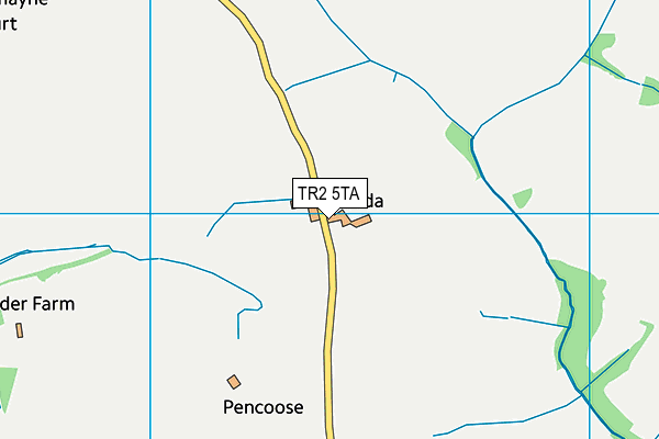 TR2 5TA map - OS VectorMap District (Ordnance Survey) TR2 5TA map - OS VectorMap District (Ordnance Survey)