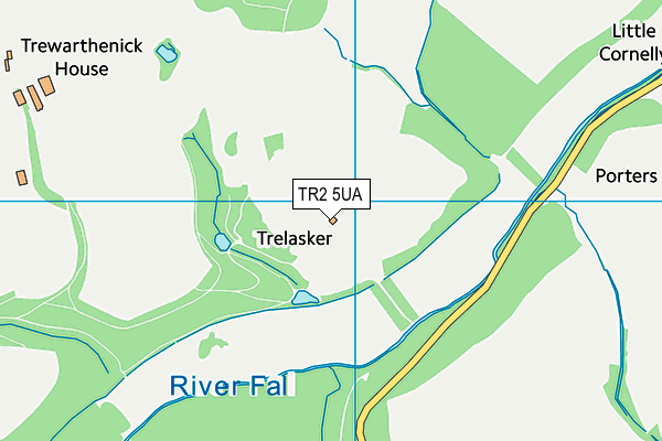 TR2 5UA map - OS VectorMap District (Ordnance Survey) TR2 5UA map - OS VectorMap District (Ordnance Survey)