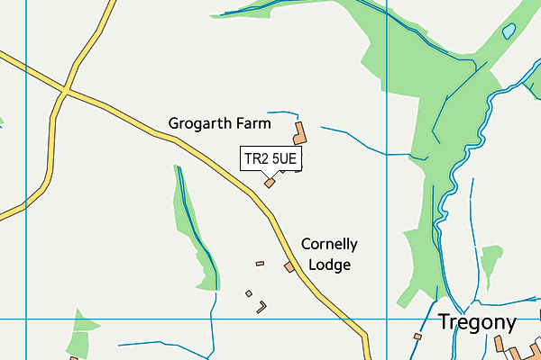 TR2 5UE map - OS VectorMap District (Ordnance Survey) TR2 5UE map - OS VectorMap District (Ordnance Survey)
