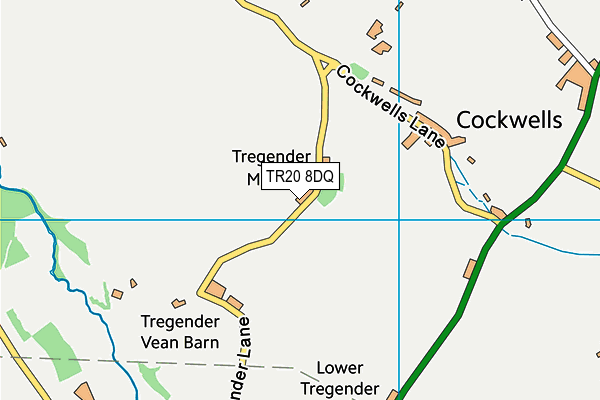TR20 8DQ map - OS VectorMap District (Ordnance Survey) TR20 8DQ map - OS VectorMap District (Ordnance Survey)