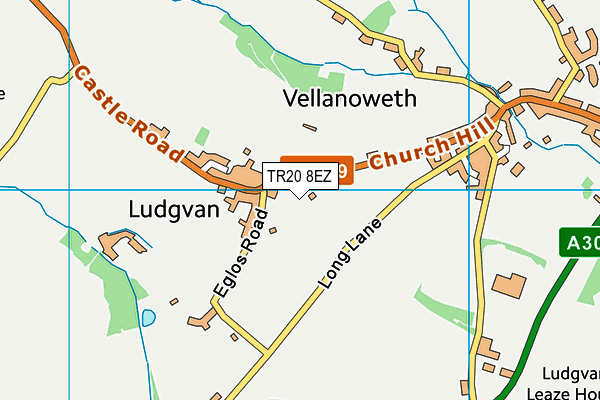 TR20 8EZ map - OS VectorMap District (Ordnance Survey) TR20 8EZ map - OS VectorMap District (Ordnance Survey)