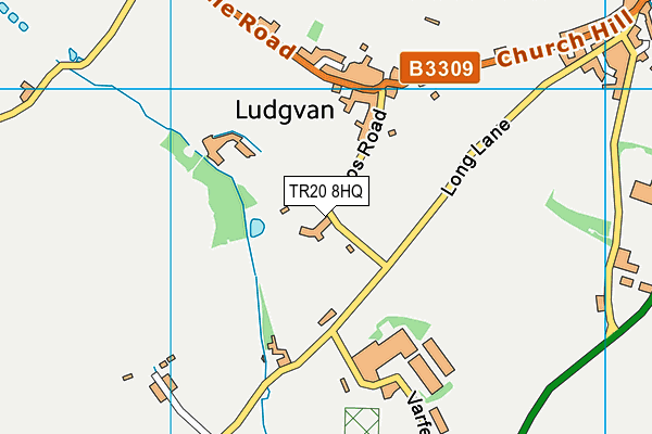 TR20 8HQ map - OS VectorMap District (Ordnance Survey) TR20 8HQ map - OS VectorMap District (Ordnance Survey)