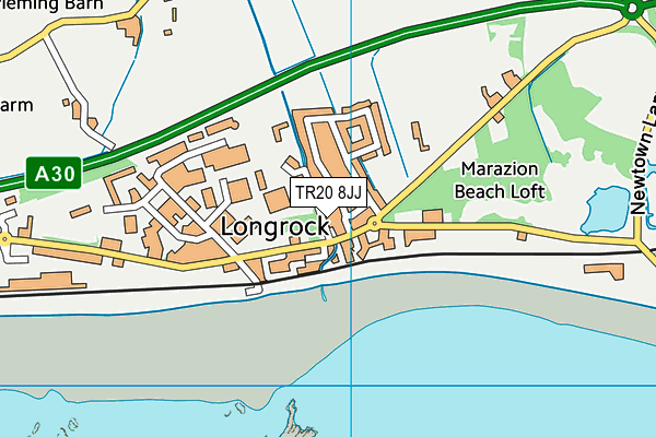 TR20 8JJ map - OS VectorMap District (Ordnance Survey) TR20 8JJ map - OS VectorMap District (Ordnance Survey)