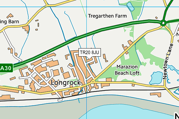 TR20 8JU map - OS VectorMap District (Ordnance Survey) TR20 8JU map - OS VectorMap District (Ordnance Survey)