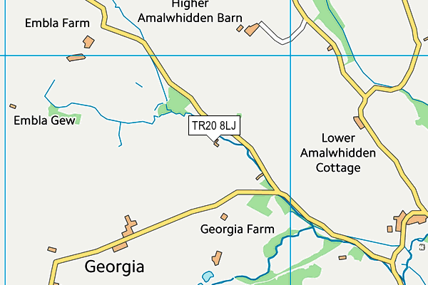 TR20 8LJ map - OS VectorMap District (Ordnance Survey) TR20 8LJ map - OS VectorMap District (Ordnance Survey)