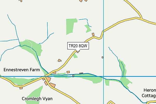TR20 8QW map - OS VectorMap District (Ordnance Survey) TR20 8QW map - OS VectorMap District (Ordnance Survey)