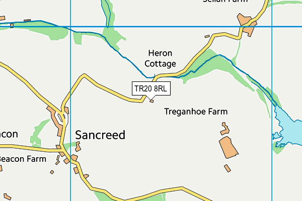 TR20 8RL map - OS VectorMap District (Ordnance Survey) TR20 8RL map - OS VectorMap District (Ordnance Survey)