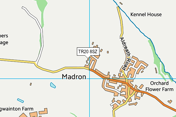 TR20 8SZ map - OS VectorMap District (Ordnance Survey) TR20 8SZ map - OS VectorMap District (Ordnance Survey)