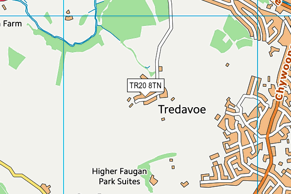 TR20 8TN map - OS VectorMap District (Ordnance Survey) TR20 8TN map - OS VectorMap District (Ordnance Survey)