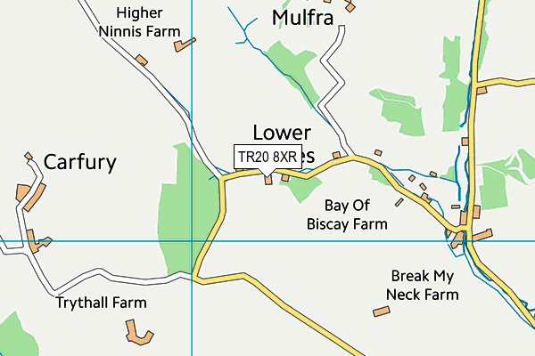 TR20 8XR map - OS VectorMap District (Ordnance Survey) TR20 8XR map - OS VectorMap District (Ordnance Survey)