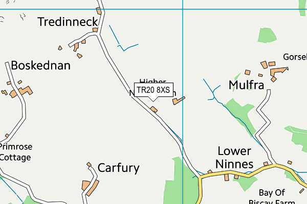 TR20 8XS map - OS VectorMap District (Ordnance Survey) TR20 8XS map - OS VectorMap District (Ordnance Survey)