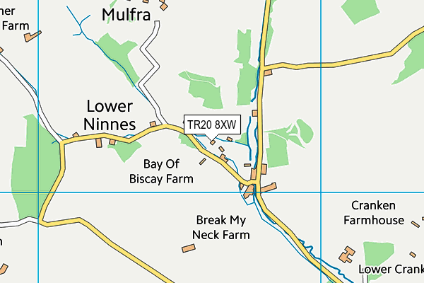 TR20 8XW map - OS VectorMap District (Ordnance Survey) TR20 8XW map - OS VectorMap District (Ordnance Survey)