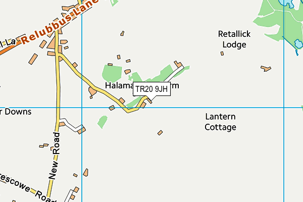 TR20 9JH map - OS VectorMap District (Ordnance Survey) TR20 9JH map - OS VectorMap District (Ordnance Survey)
