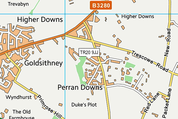 TR20 9JJ map - OS VectorMap District (Ordnance Survey) TR20 9JJ map - OS VectorMap District (Ordnance Survey)