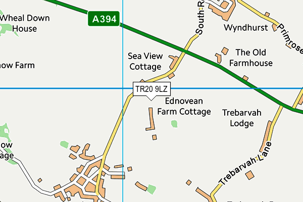 TR20 9LZ map - OS VectorMap District (Ordnance Survey)