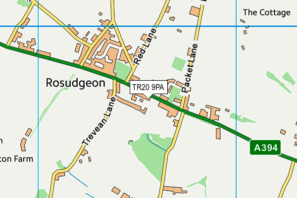 TR20 9PA map - OS VectorMap District (Ordnance Survey) TR20 9PA map - OS VectorMap District (Ordnance Survey)