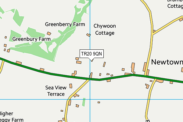 TR20 9QN map - OS VectorMap District (Ordnance Survey) TR20 9QN map - OS VectorMap District (Ordnance Survey)
