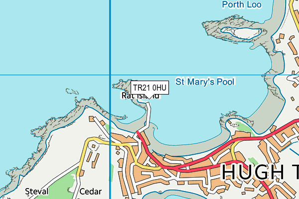 TR21 0HU map - OS VectorMap District (Ordnance Survey) TR21 0HU map - OS VectorMap District (Ordnance Survey)