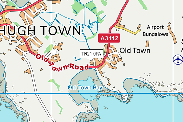 TR21 0PA map - OS VectorMap District (Ordnance Survey) TR21 0PA map - OS VectorMap District (Ordnance Survey)
