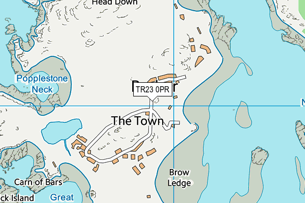 TR23 0PR map - OS VectorMap District (Ordnance Survey) TR23 0PR map - OS VectorMap District (Ordnance Survey)