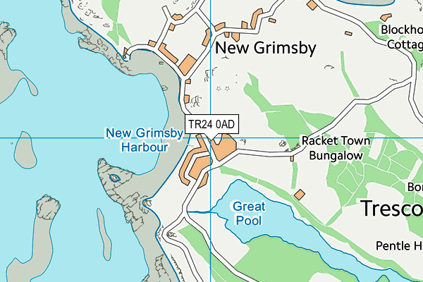 TR24 0AD map - OS VectorMap District (Ordnance Survey) TR24 0AD map - OS VectorMap District (Ordnance Survey)