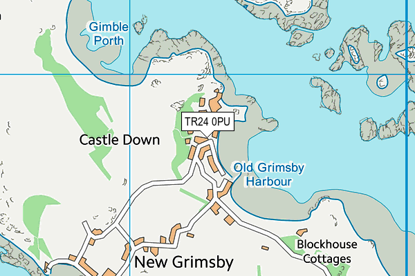 TR24 0PU map - OS VectorMap District (Ordnance Survey) TR24 0PU map - OS VectorMap District (Ordnance Survey)