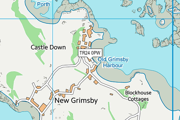 TR24 0PW map - OS VectorMap District (Ordnance Survey) TR24 0PW map - OS VectorMap District (Ordnance Survey)