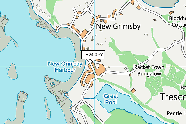 TR24 0PY map - OS VectorMap District (Ordnance Survey) TR24 0PY map - OS VectorMap District (Ordnance Survey)