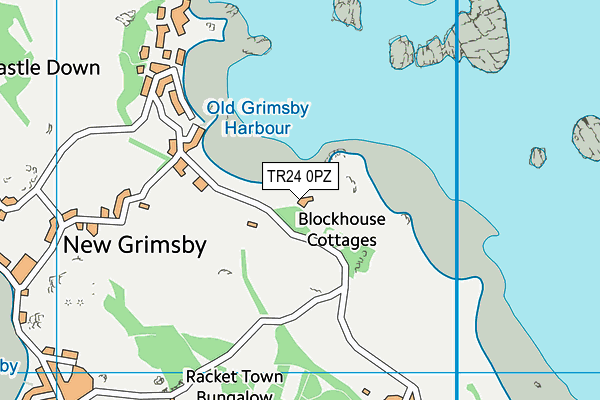 TR24 0PZ map - OS VectorMap District (Ordnance Survey) TR24 0PZ map - OS VectorMap District (Ordnance Survey)