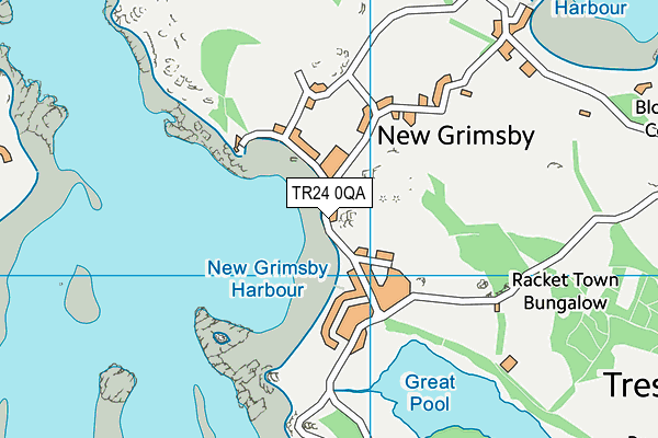 TR24 0QA map - OS VectorMap District (Ordnance Survey) TR24 0QA map - OS VectorMap District (Ordnance Survey)