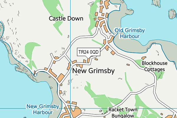 TR24 0QD map - OS VectorMap District (Ordnance Survey) TR24 0QD map - OS VectorMap District (Ordnance Survey)