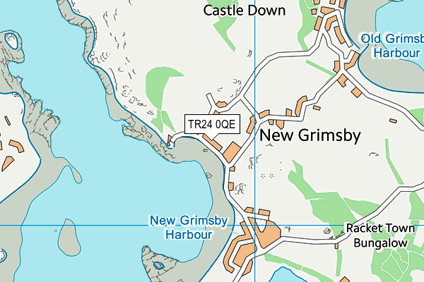 TR24 0QE map - OS VectorMap District (Ordnance Survey) TR24 0QE map - OS VectorMap District (Ordnance Survey)