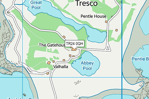 TR24 0QH map - OS VectorMap District (Ordnance Survey) TR24 0QH map - OS VectorMap District (Ordnance Survey)