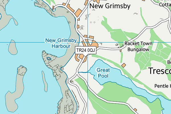 TR24 0QJ map - OS VectorMap District (Ordnance Survey) TR24 0QJ map - OS VectorMap District (Ordnance Survey)