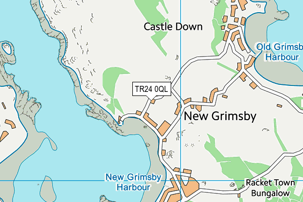 TR24 0QL map - OS VectorMap District (Ordnance Survey) TR24 0QL map - OS VectorMap District (Ordnance Survey)