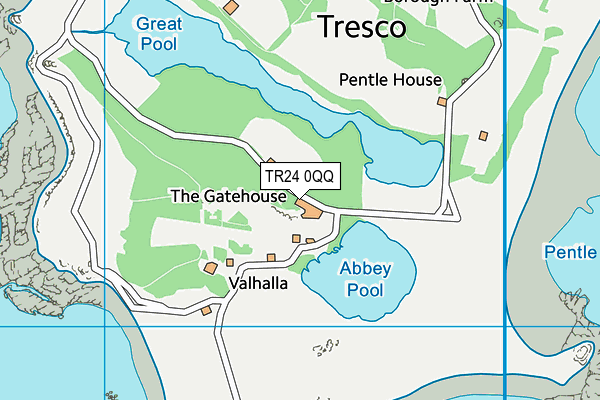 TR24 0QQ map - OS VectorMap District (Ordnance Survey) TR24 0QQ map - OS VectorMap District (Ordnance Survey)