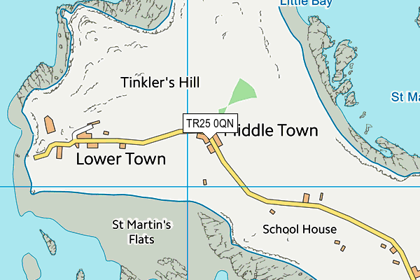 TR25 0QN map - OS VectorMap District (Ordnance Survey) TR25 0QN map - OS VectorMap District (Ordnance Survey)