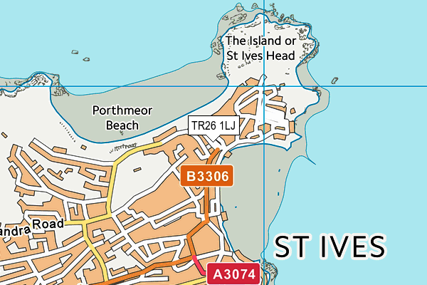 TR26 1LJ map - OS VectorMap District (Ordnance Survey) TR26 1LJ map - OS VectorMap District (Ordnance Survey)