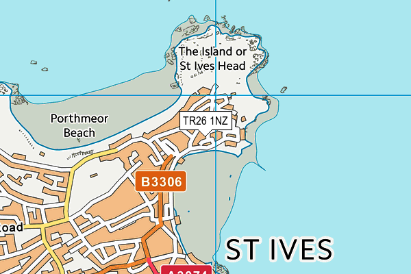 TR26 1NZ map - OS VectorMap District (Ordnance Survey) TR26 1NZ map - OS VectorMap District (Ordnance Survey)