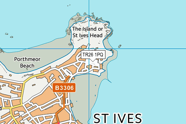 TR26 1PQ map - OS VectorMap District (Ordnance Survey) TR26 1PQ map - OS VectorMap District (Ordnance Survey)