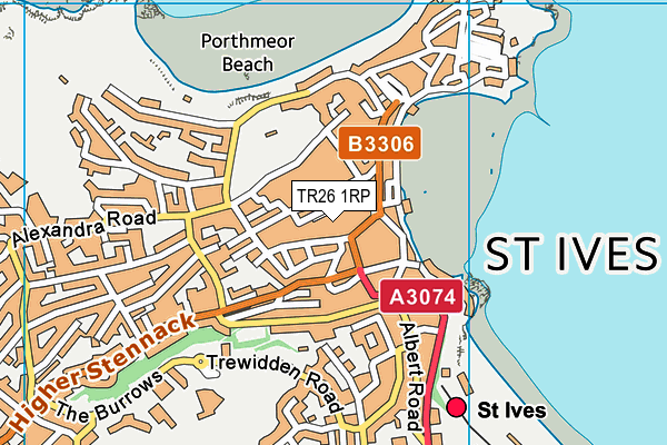 TR26 1RP map - OS VectorMap District (Ordnance Survey) TR26 1RP map - OS VectorMap District (Ordnance Survey)