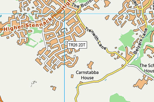 TR26 2DT map - OS VectorMap District (Ordnance Survey) TR26 2DT map - OS VectorMap District (Ordnance Survey)