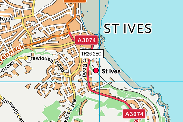 TR26 2EQ map - OS VectorMap District (Ordnance Survey) TR26 2EQ map - OS VectorMap District (Ordnance Survey)