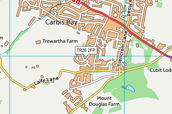 TR26 2FP map - OS VectorMap District (Ordnance Survey) TR26 2FP map - OS VectorMap District (Ordnance Survey)