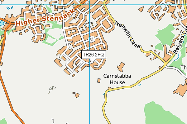 TR26 2FQ map - OS VectorMap District (Ordnance Survey) TR26 2FQ map - OS VectorMap District (Ordnance Survey)