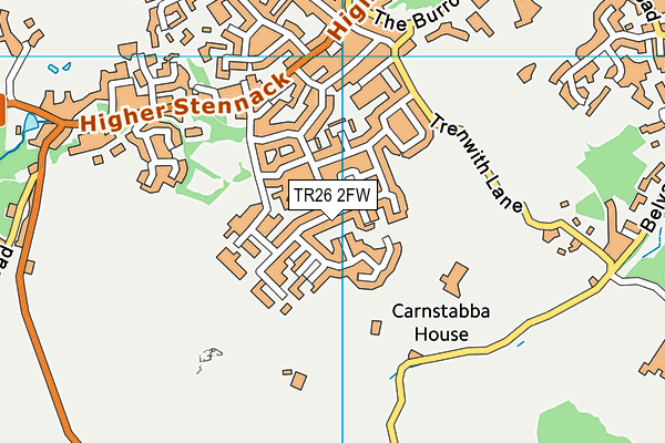 TR26 2FW map - OS VectorMap District (Ordnance Survey) TR26 2FW map - OS VectorMap District (Ordnance Survey)