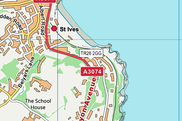 TR26 2GG map - OS VectorMap District (Ordnance Survey) TR26 2GG map - OS VectorMap District (Ordnance Survey)