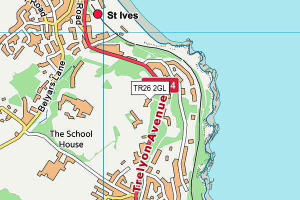 TR26 2GL map - OS VectorMap District (Ordnance Survey) TR26 2GL map - OS VectorMap District (Ordnance Survey)